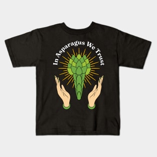 In Asparagus We Trust Kids T-Shirt